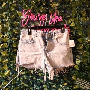 NEW Free People Distressed Jean Shorts